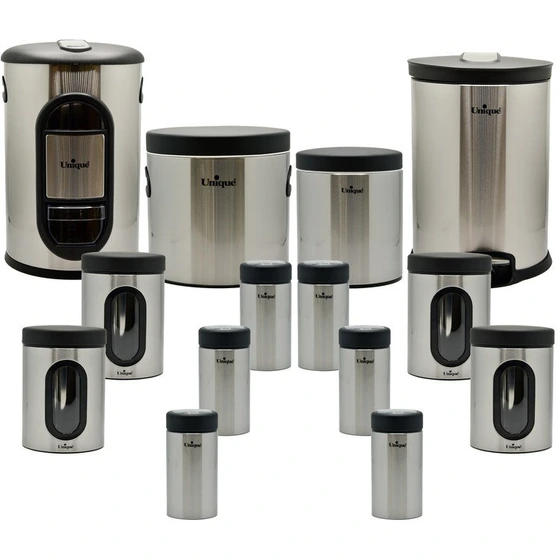 سطل 14 پارچه استیل یونیک 3505