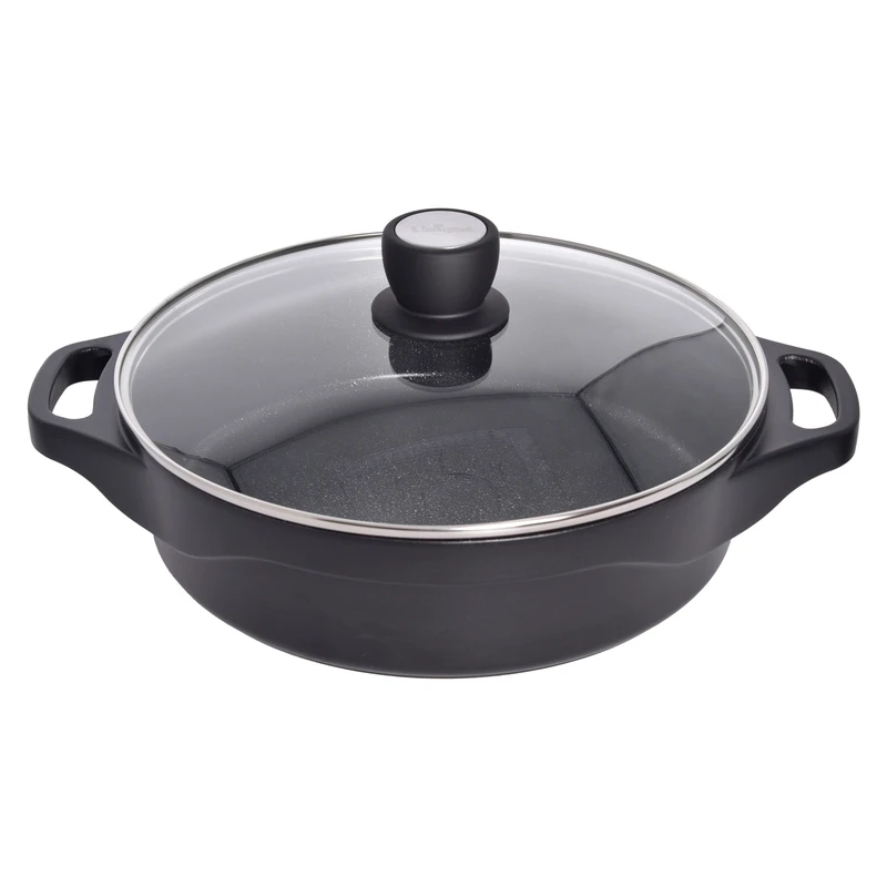 تابه گرانیت یونیک سایز 28 مدل هلیوس کد 8932 وارداتی _مشکی به همراه 4 عدد دستگیره سیلیکونی