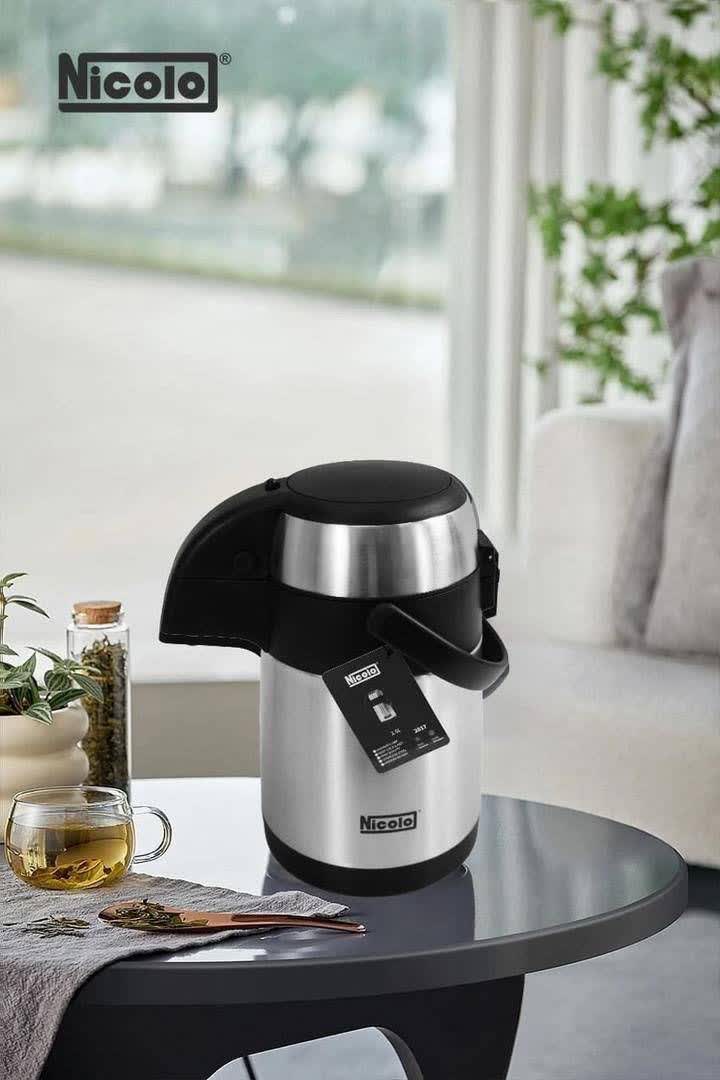 فلاسک پمپی استیل 1900 میل نیکولو nicolo کد 2015