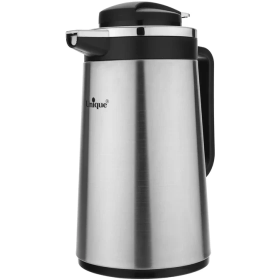 فلاسک یونیک مدل UN-1802 ظرفیت ۱ لیتر استیل شیشه‌ دار
