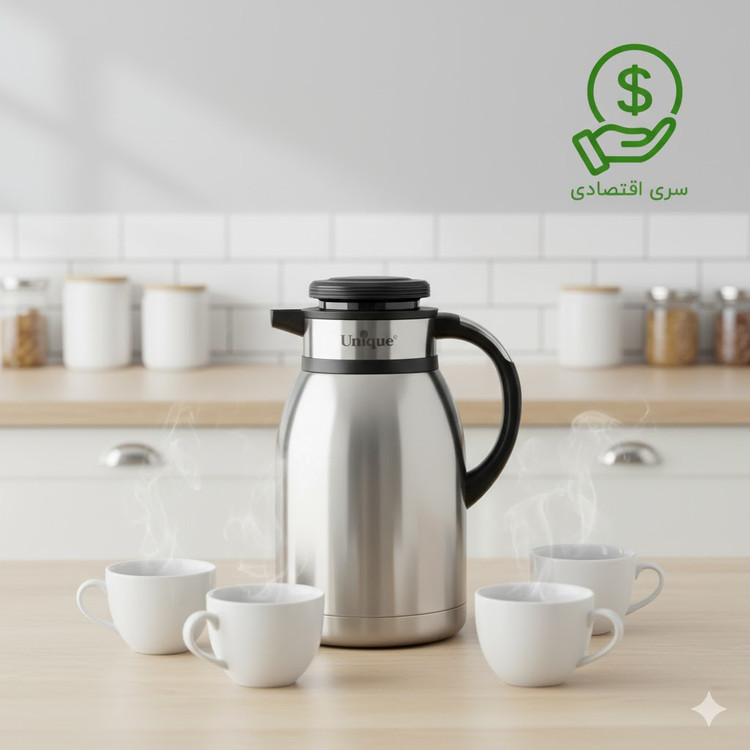 فلاسک یونیک مدل UN-1854 ظرفیت ۲ لیتر استیل
