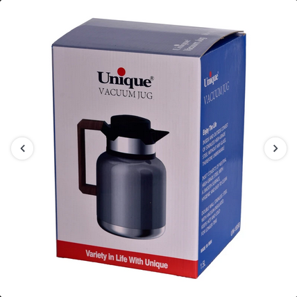 فلاسک یونیک مدل UN-1858 ظرفیت ۱.۵ لیتر با دسته چوبی