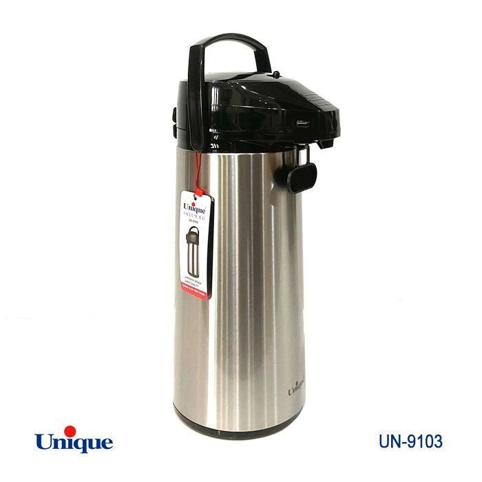فلاسک 2/5 لیتری پمپی یونیک داخل شیشه صورتی ژاپن کد UN-9103