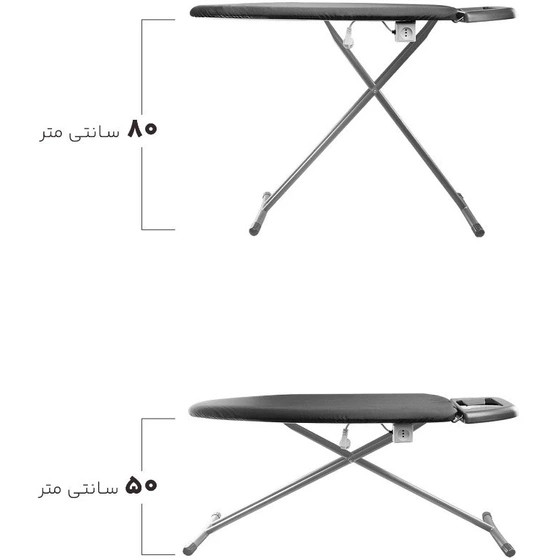 میز اتو فلزی ایستاده _پریز دار سام ست،با قابلیت تنظیم ارتفاع